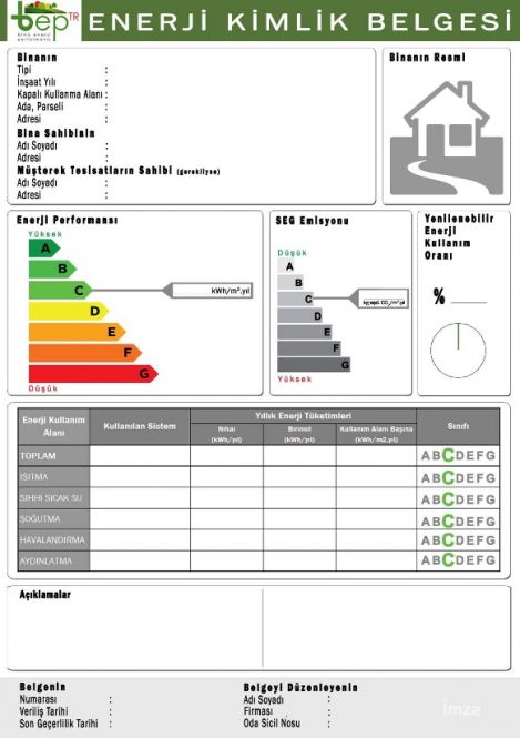 enerji kimlik belgesi